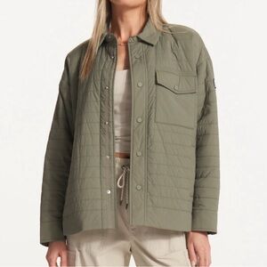 Women's VUORI Canyon Insulated Shirt Jacket Pistachio / Olive size M/L